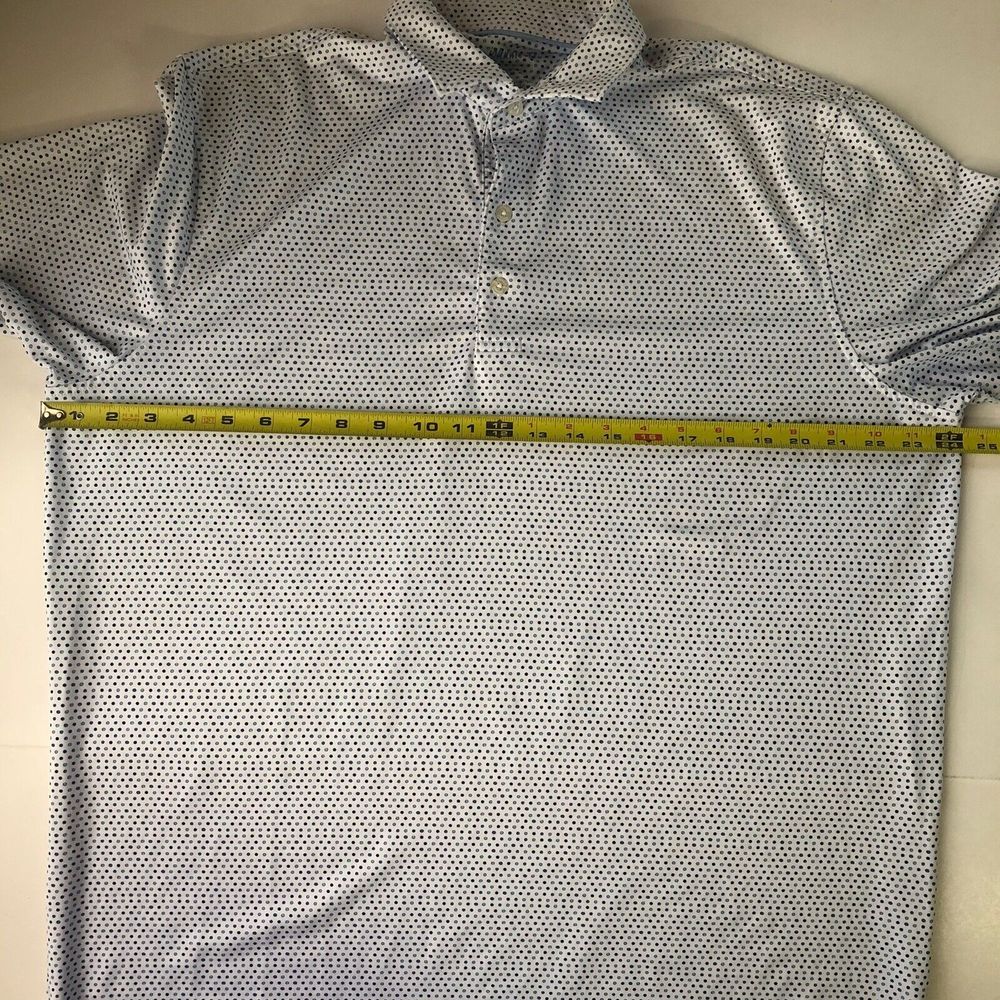 johnnie-O Gray Patterned Polo Shirt - Picture 6 of 9